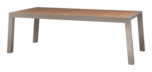 WOOOD Outdoor Eettafel 'Sulphur' Teakhout en aluminium, 220 x 100cm
