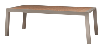 WOOOD Outdoor Eettafel 'Sulphur' Teakhout en aluminium, 220 x 100cm