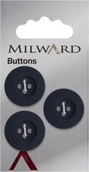 Milward Knoop Donkerblauw Mat 20mm (3 stuks)