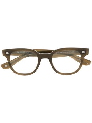 Garrett Leight lunettes de vue Canter à monture carrée - Marron