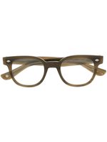 Garrett Leight lunettes de vue Canter à monture carrée - Marron
