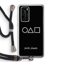 Squid Game: Huawei P40 Transparant Hoesje met koord Squid Game: Huawei P40 Transparant Hoesje met koord