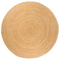 Tapijt rond 240 cm gevlochten jute