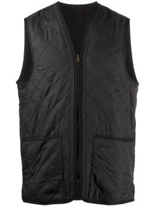 Barbour gilet matelassé à fermeture zippée - Noir