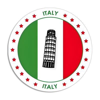 Bellatio Decorations Bierviltjes - Italie thema print - 25x stuks - onderzetters - Italiaans