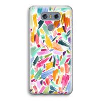 Watercolor Brushstrokes: LG G6 Transparant Hoesje