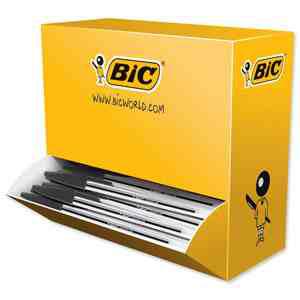 Balpen Bic Cristal zwart medium doos 90+10 gratis