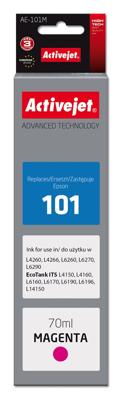 Activejet inkt AE-101M inktfles voor Epson printer, vervanging Epson 101; Supreme; 70 ml; magenta