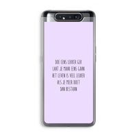 Gek: Samsung Galaxy A80 Transparant Hoesje