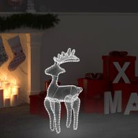 VidaXL Kerstversiering rendier met mesh 306 led&apos;s 60x24x89 cm