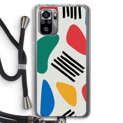 Illustratieve pop 1: Xiaomi Redmi Note 10S Transparant Hoesje met koord