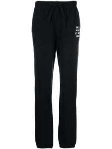 MC2 Saint Barth pantalon de jogging en coton à logo imprimé - Noir