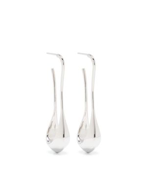 LEMAIRE boucles d'oreilles pendantes à fini poli - Argent
