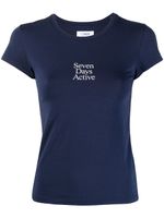 7 DAYS Active t-shirt à logo imprimé - Bleu