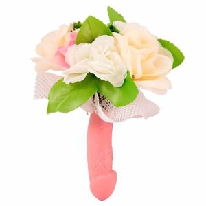 Vrijgezellenfeest piemel bloemenboeket - fun trouwboeket - penis boeket