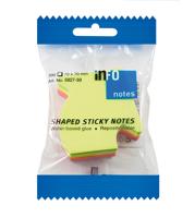 Info Notes in-5827-39 info shaped sticky notes 67x68 pijl 200 vel