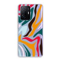 Colored Zebra: Xiaomi 11T Transparant Hoesje