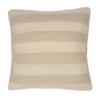 Rivièra Maison Teddy Stripe Sierkussen Naturel 45 x 45 cm