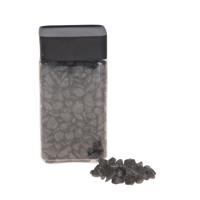 Decoratie/hobby stenen/steentjes - antraciet - 600 gram - vulling materiaal - korrels