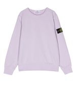 Stone Island Junior sweat à patch logo - Violet