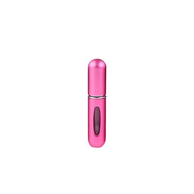 Portable mini aluminium hervulbare parfum fles spray lege cosmetische containers verstuiver capaciteit: 5ml (fuchsia roze)