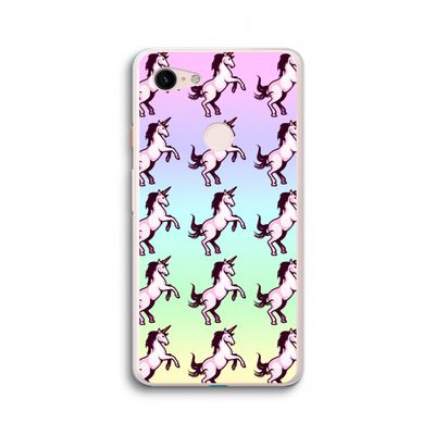 Musketon Unicorn: Google Pixel 3 XL Transparant Hoesje