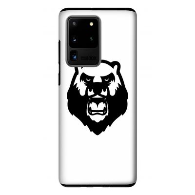 Angry Bear (white): Samsung Galaxy S20 Ultra Tough Case