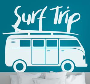 Surf trip surf zelfklevende sticker