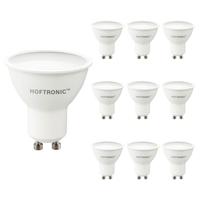 10x GU10 LED spot - 4,5 Watt 400 lumen - 4000K neutraal wit licht - LED reflector - Vervangt 50 Watt