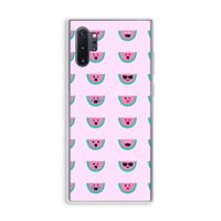 Smiley watermeloenprint: Samsung Galaxy Note 10 Plus Transparant Hoesje