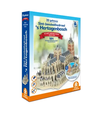 3D Gebouw - Sint-Janskathedraal Den Bosch (184 stukjes)