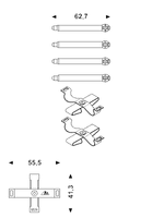 Accessoireset, schijfremblok ATE, u.a. für Opel, Saab - thumbnail