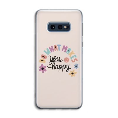 Happy days: Samsung Galaxy S10e Transparant Hoesje
