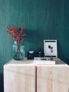 Behang Paint Rol Green