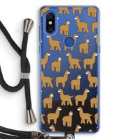 Alpacas: Xiaomi Mi Mix 3 Transparant Hoesje met koord