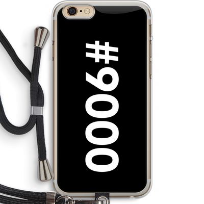 #9000: iPhone 6 PLUS / 6S PLUS Transparant Hoesje met koord
