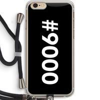 #9000: iPhone 6 PLUS / 6S PLUS Transparant Hoesje met koord