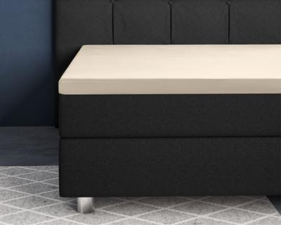 Primaviera Deluxe Topper Satijn Hoeslaken Zand 90 x 200
