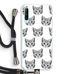 Kitten: Huawei P Smart Pro Transparant Hoesje met koord