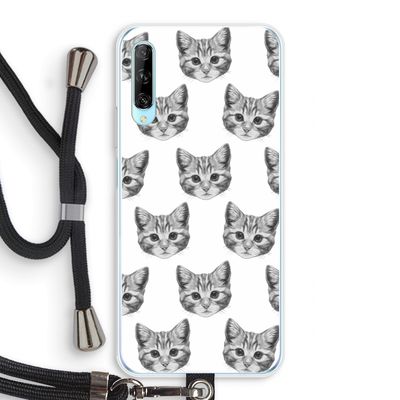 Kitten: Huawei P Smart Pro Transparant Hoesje met koord