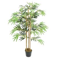 VidaXL Kunstplant bamboe 730 bladeren 120 cm groen