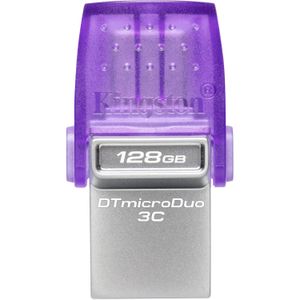 Kingston Technology DataTraveler 128GB microDuo 3C 200 MB/s dubbele USB-A + USB-C