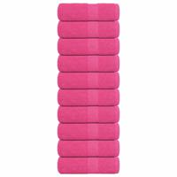 VidaXL Washandjes frogn 10 st 30x30 cm 360 g/m² roze