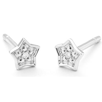Dames oorbellen Secrecy E8243CDAWA900 Sterling zilver 1 cm