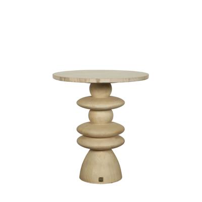 Callain Natuurlijke Mango Houten Bijzettafel Marmer S