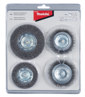 Makita Accessoires Borstelset 4-delig kom/rond - D-65729 - D-65729