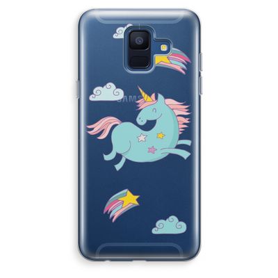 Vliegende eenhoorn: Samsung Galaxy A6 (2018) Transparant Hoesje