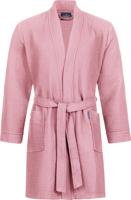 Morgenstern Morgenstern badjas Sascha wafelstof Kimono 100cm Poederroze S