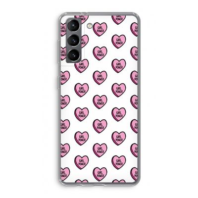 GIRL POWER: Samsung Galaxy S21 Transparant Hoesje