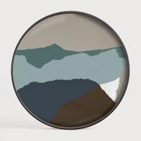 Ethnicraft Rond Dienblad 'Wabi Sabi' 92cm, kleur Graphite